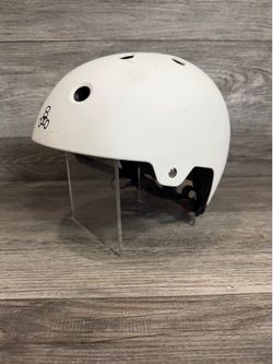 Triple Eight White Helmet - Skateboard , BMX , Rollerblade , Scooter , Bike - Adult Size Small/Medium