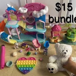 $15 Disney T.o.t.s. Nursery Headquarters Playset and Hatchimals Toy Jungle All for $15