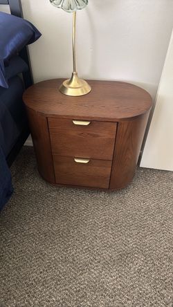 Pair of wood night stands
