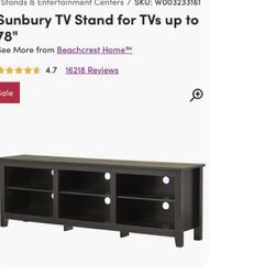 Tv Stand Way fair /brand New In Box