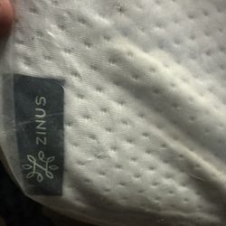 Full Size Zinus Mattress With Plastic Cover And Frame