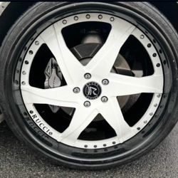 Forged, Staggered, 5x120, 20x22" RIMS & TIRES