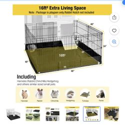 Aivituvin RABBIT or Pet Playpen, Small Animal Playpen for Rabbits Hamsters Guinea Pigs Cage Exercise Pen and Enclosure Waterproof