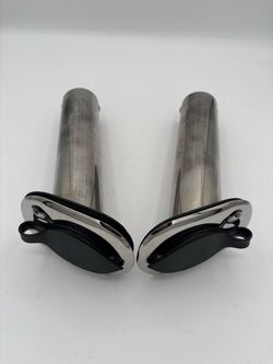 2 PK Pactrade Marine Boat SS 304 Fishing Rod Holder 9.5" Flush Mount 30° PVC Cap