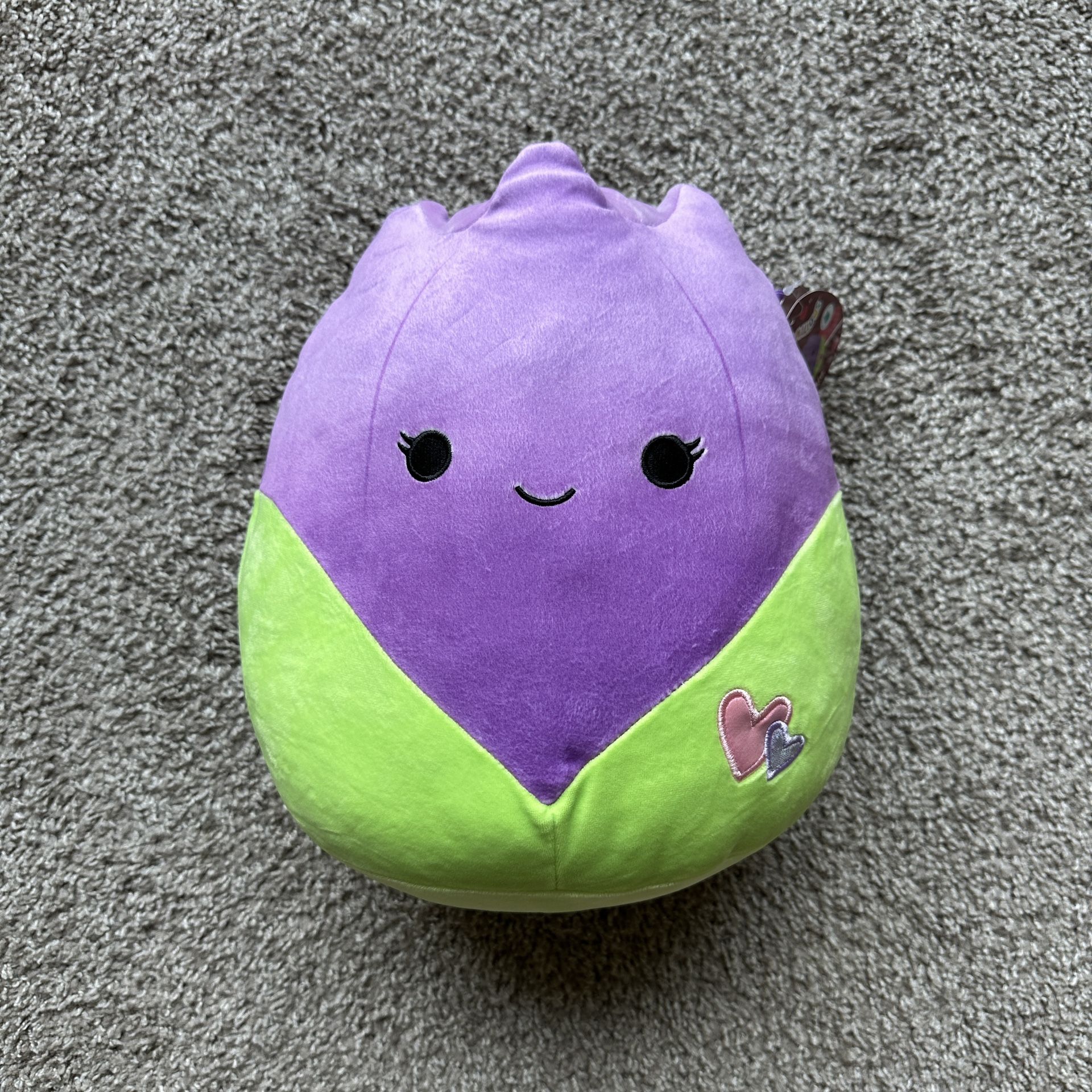 SQUISHMALLOWS TULIP JACKIE 11 INCH PLUSH STUFFED ANIMAL STUFFIE PLUSHIE PURPLE GREEN NEW