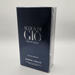 Acqua di Giò Profondo
Eau de Parfum – Sealed (likely 3.4 oz / 100ml)