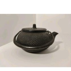 Vintage Japanese traditional vintage tea kettle nanbu tekki iron antique (B2)