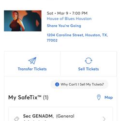 Mahalia House Of Blues Concert Ticket