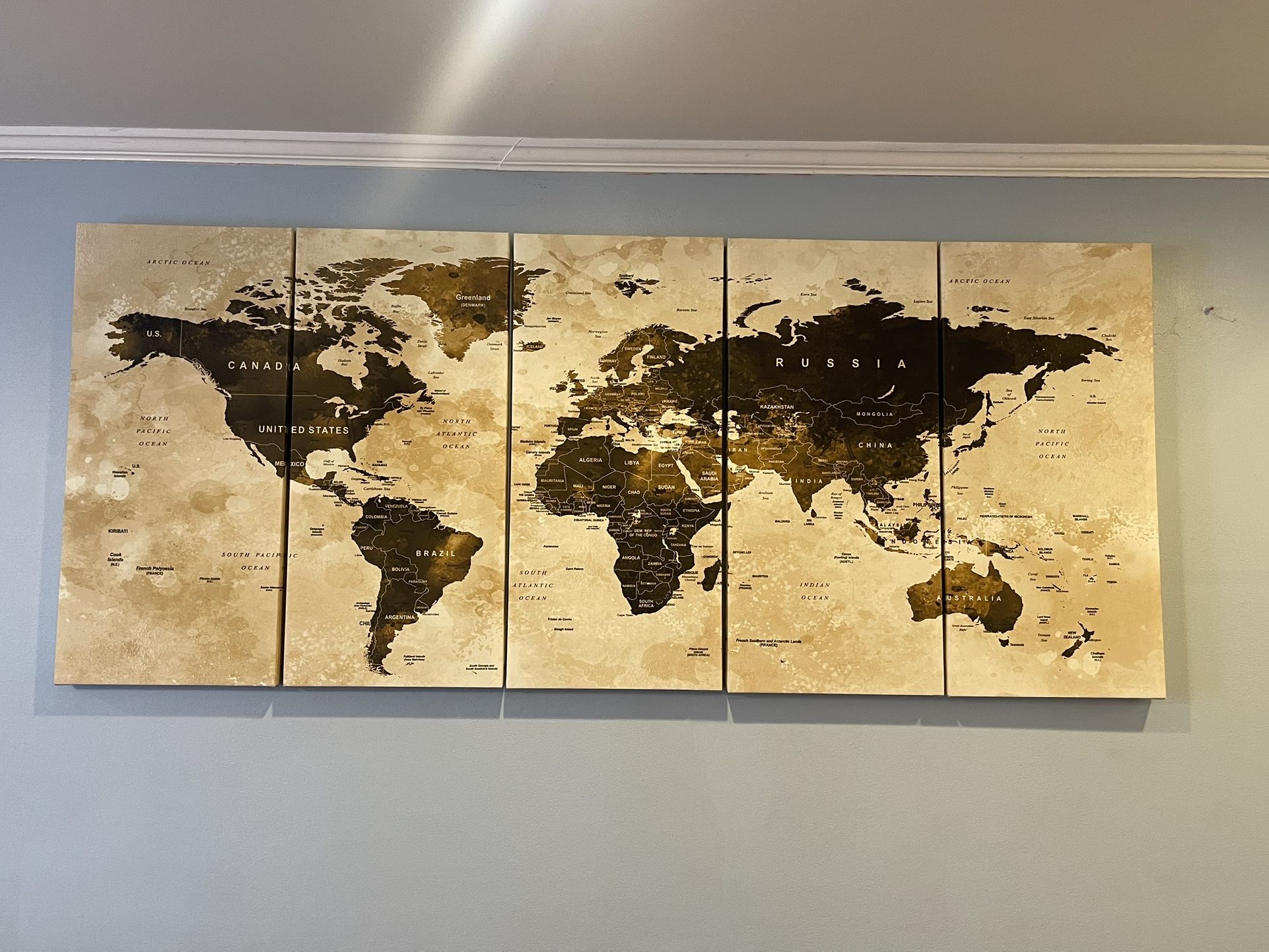 Paintings Of World Map