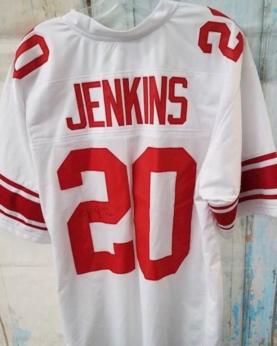 #20 NY Giants Jensen SIGNED Jersey XL