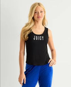 Juicy Couture Logo Tank Top Black