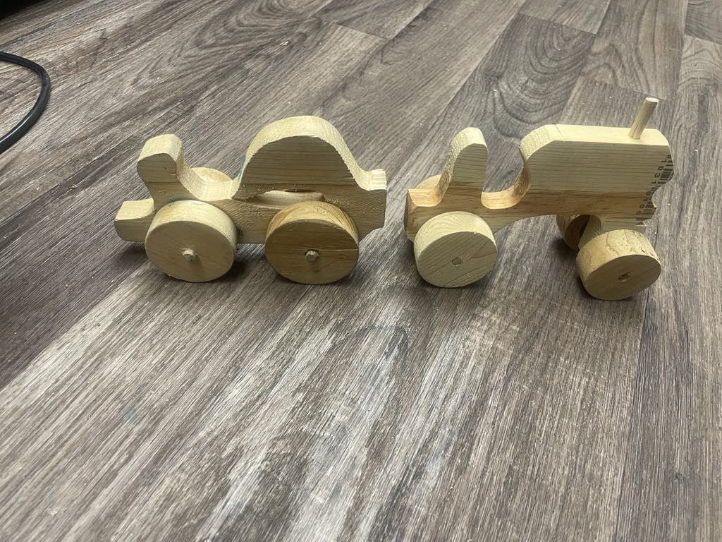 Hand carved Wooden Vehicles
