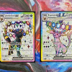 Umbreon & Espeon ex Prismatic Evolutions Premium Collection 175/176 PROMO CARDS