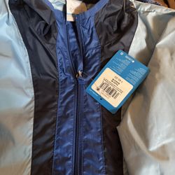 Boys Columbia Medium Hooded Windbreaker Nwt