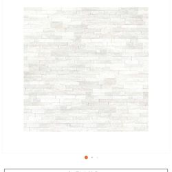 Arctic White Ledger Panel 6 in. x 24 in. Natural Marble Wall Tile (6 sq. ft./case)