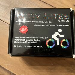 Bike Lights For Kids Or Teens, Red 2 Wheel Pack