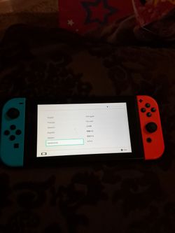 Nintendo Switch Neon Blue and Red