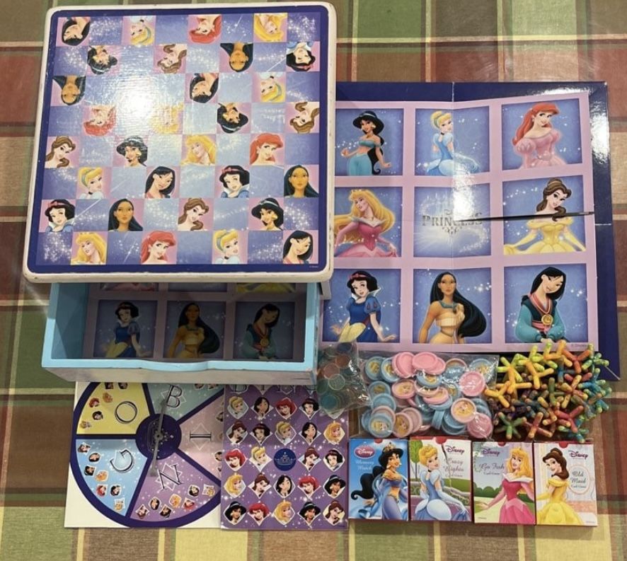 Princess Wood Box And Games