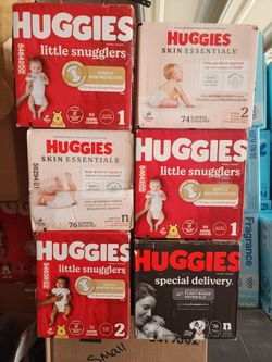 Huggies Newborn 1,2 $15 each box PRICE IS FIRM PICKUP AND CASH ONLY