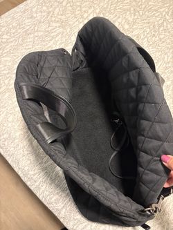 Black Quilted Dog Carrier – Like New 🐾
