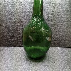 Vintage United Vintner's Green Glass Bottle 