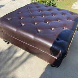 Faux Leather Coffee Table
