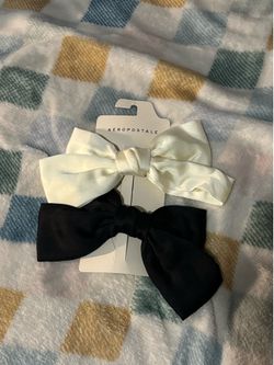 aeropostale black and white bows