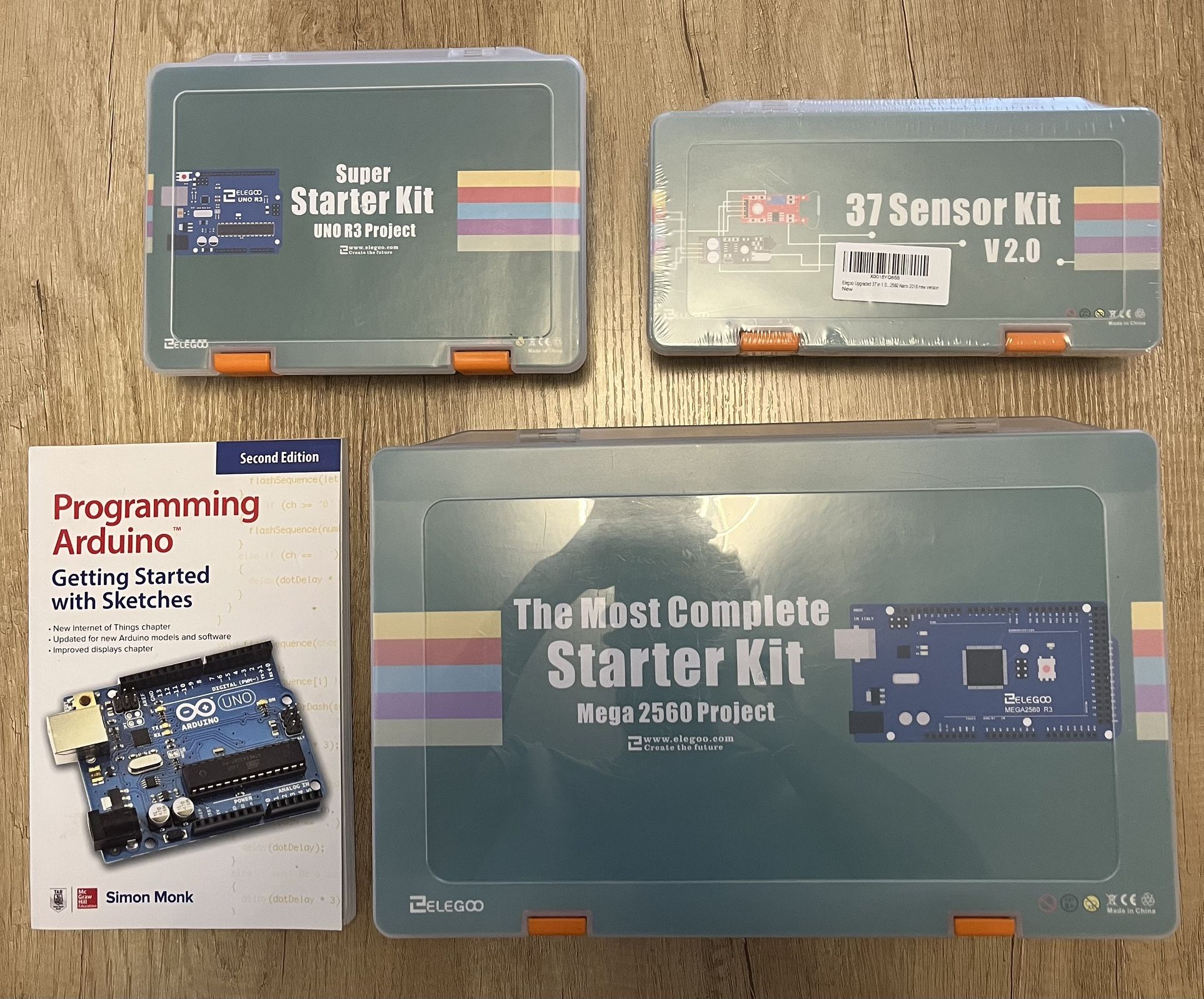 Arduino Bundle Kit 3 Brand New Kits + Book