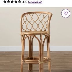 4 rattan counter Stools 