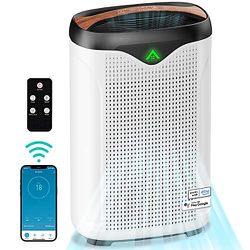 Smart HEPA Air Purifier for Home Large Room, WiFi APP Alexa Control Air Cleaner
