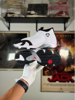 🔥 Jordan 14 Retro White/Black Varsity Red (2024) | Near DS | Size 10.5 | $215