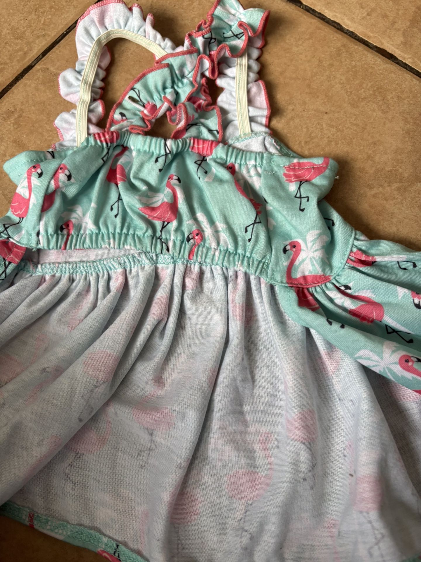 Summer Dress Outfit For Girl Dog Size M
