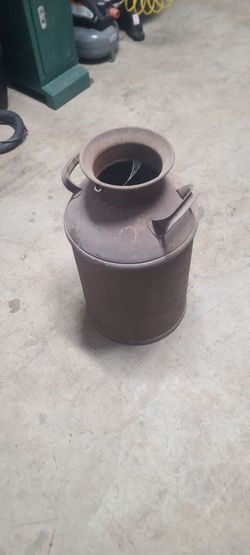 Metal milk jug