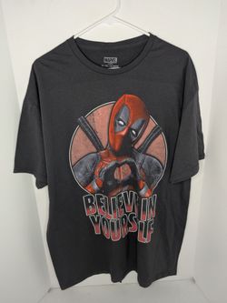 Marvel Deadpool 'Believe In Yourself' T-Shirt XL