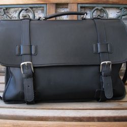 Coach Black Leather Briefcase Madison 5325