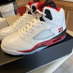 Jordan Retro 5s Fire Red 