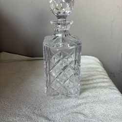 Midcentury Tiffany & Co. Grenada Cut Crystal Whiskey Decanter