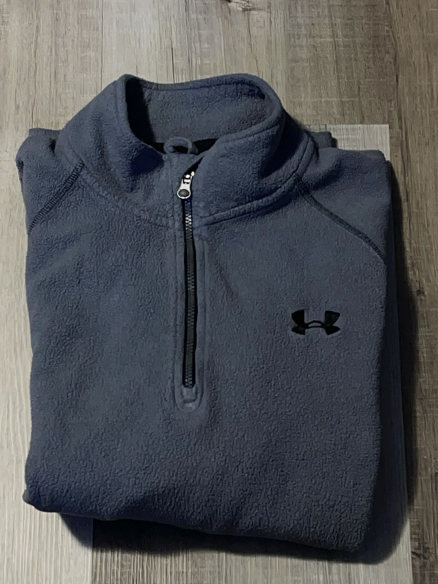 Under Armour Charcoal Fleece Quarter-Zip Pullover