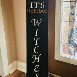 Halloween sign hand painted