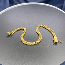 14K Cuban Bracelet 