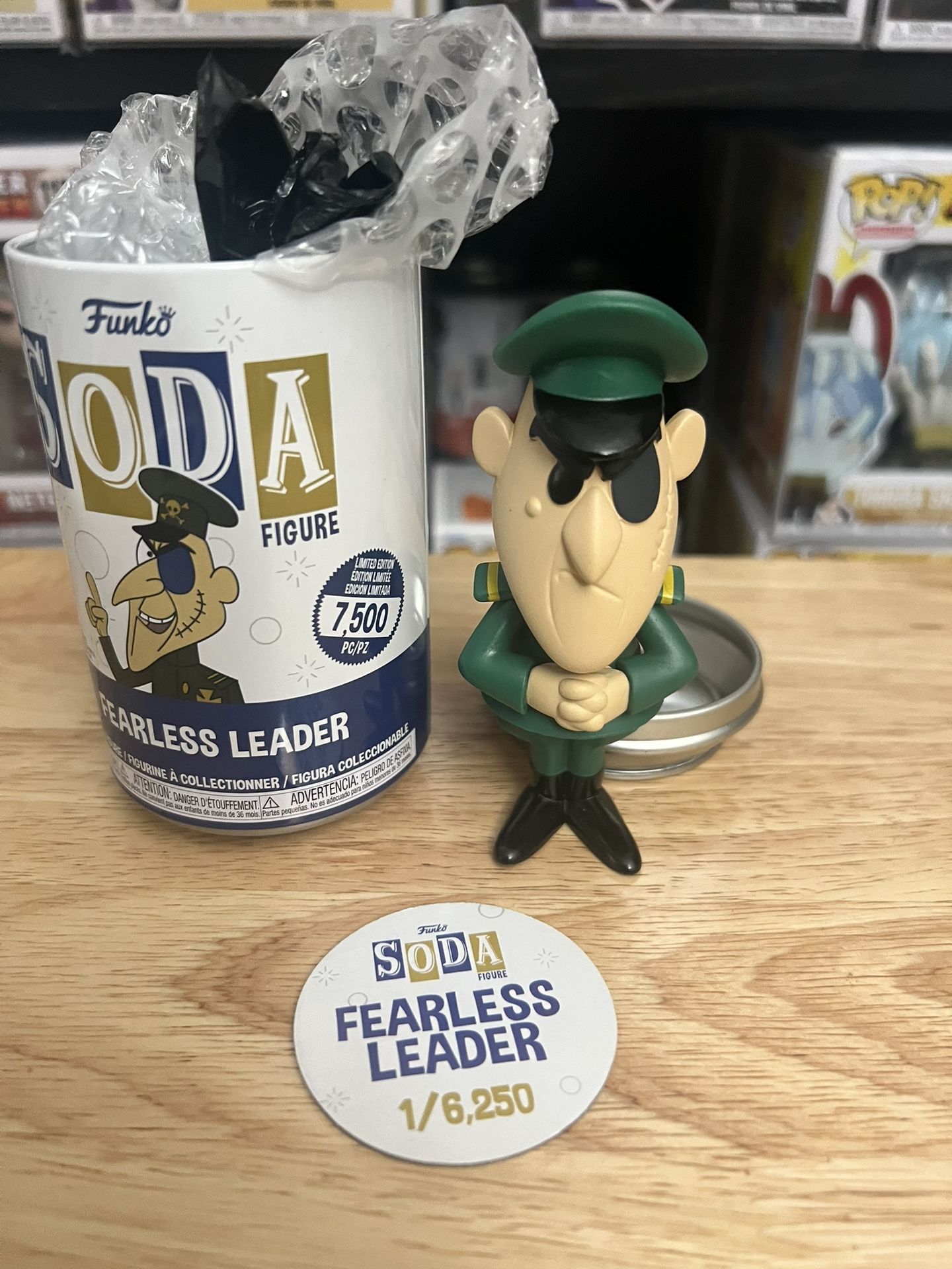 ONLY 6,250 PIECES LIMITED EDITION Fearless Leader Funko Soda Stocking Stuffer LE