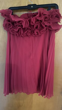 Zara Ruffle Pink/Red Hem Dress  New With Tags, Size M for Sale in Moline,  IL - OfferUp