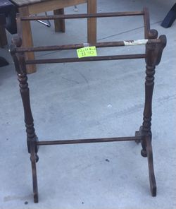 Vintage Wooden Quilt Rack