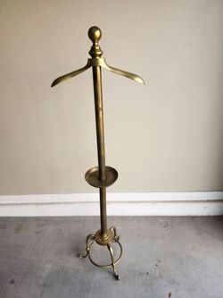 Brass Garment Coat Stand.