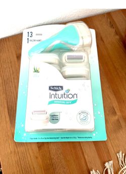 Schick Intuition Sensitive Care Razor with 13 Refill Cartridges