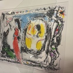Femme Avec Parapluie From Derriere Le Miroir
