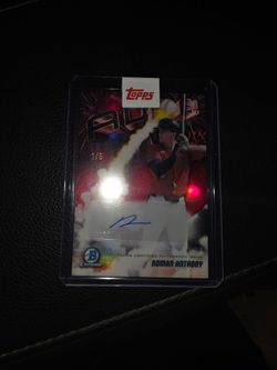 Bowman Chrome Roman Anthony Auto 1/5 Bookend
