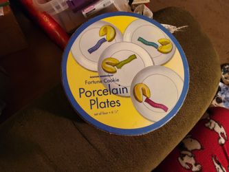 Porcelain Furtune Cookie Plates (Set Of 4)