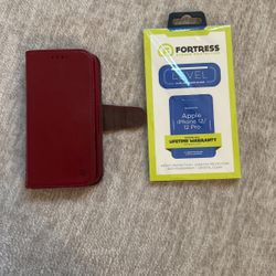 iPhone 12 Wallet Case With Glass Protector 