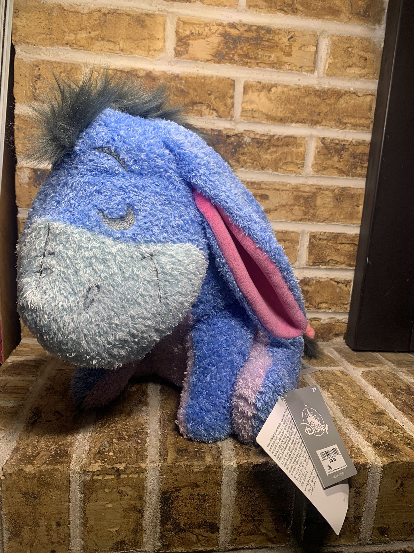Disney  Eeyore Plush 14" Pouch Pooh Friends NWT Weighted Pouch Not Included